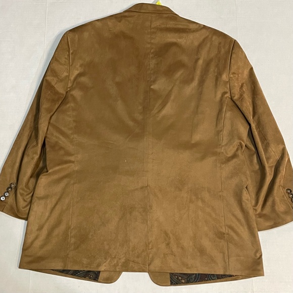 Lauren Ralph Lauren LRL Brown Blazer Sport Coat Paisley Lining Men’s Size 46R - Picture 4 of 6